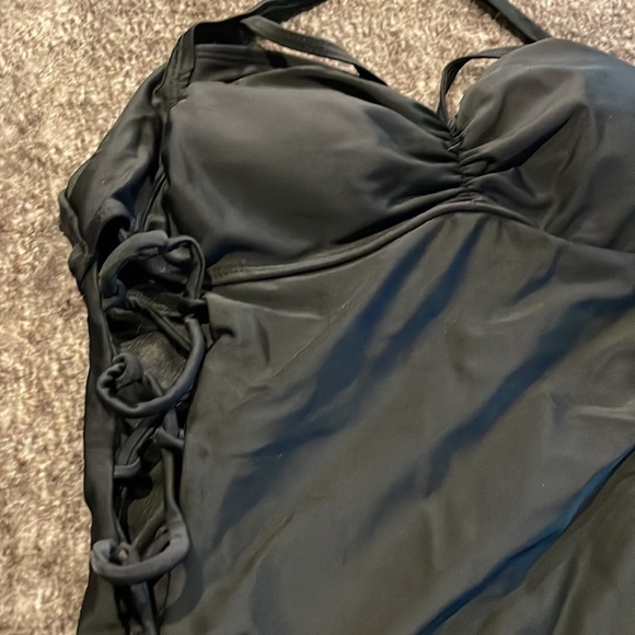 Fashionova Strappy Black One Piece Swimsuit XL - Picture 2 of 4